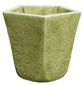 

Flower pot Planter pot Pentagonal Rustic outdoor concrete-stone 38x38x35cm.