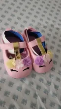 Conjunto de zapatos y tiara para bebé, bonitos zapatos de unicornio para niña, suela suave, antideslizantes, primeros pasos