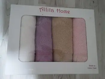 

50X90 CM 4 COLOR LACE TOWEL IN BOXER TURKISH QUALITY