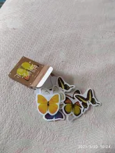 46 Uds Kawaii mariposa decoración álbum programa pegatinas Scrapbooking Agenda diario pegajoso papel de