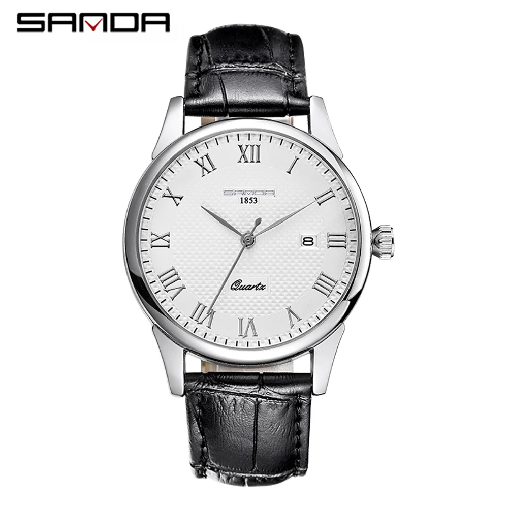 

SANDA Fashion Diamond Luxury Watch Waterproof Personality Men's Quartz Watches Student Quartz Glass Mirror Wrist Watch For Men