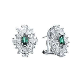 

Silver earrings with cubic zirconium sunlight sample 925