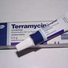 Терамицин офтальмологическая мазь полимиксин B сульфат 3,5 гр(1/8 унций) лечение конъюктивита глазной инфекции для людей/животных