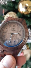 Uwood-relojes de madera para hombre, reloj de pulsera de madera de bambú, correa de madera, reloj de cuarzo, Regalo para marido, Masculino