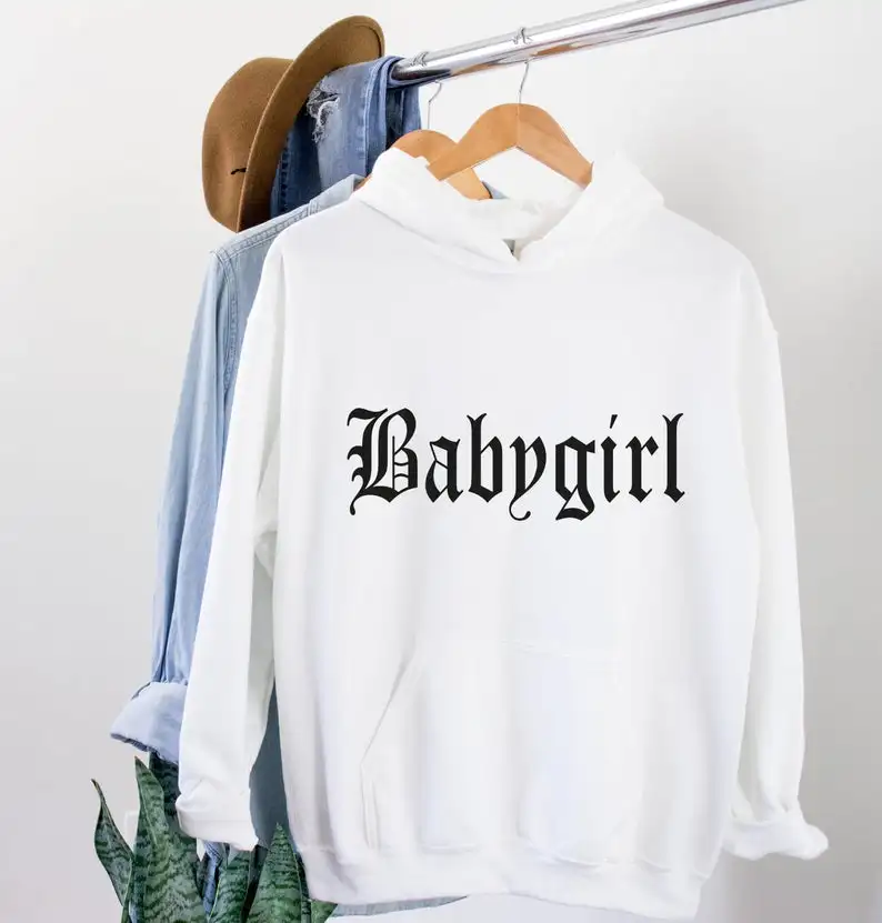 

Sugarbaby New Arrival Babygirl Women Hoodie Hipster Tumblr Cotton Hoody Long Sleeved Fashion Graphic Outfit Casual TopDrop Ship