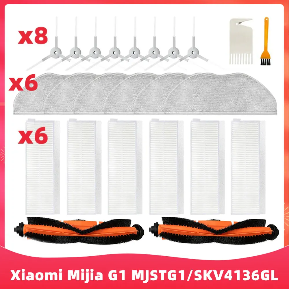 Replacement For Xiaomi Mijia G1 MJSTG1 SKV4136GL Mi Robot Vacuum Mop Essential Cleaner Parts Main Side Brush Hepa Filter Mop Rag