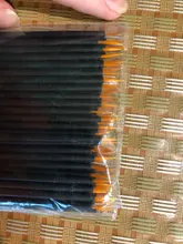 OKAYLASH 50 unids/lote mango negro Gel reutilizables de arte clavo cepillos pintura bolígrafo belleza maquillaje herramientas