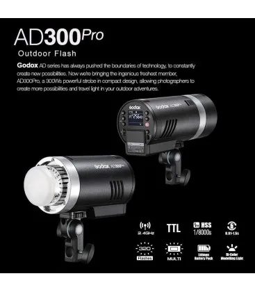 US $694.42 GODOX AD30O PRO TTL HSS FLASH AUTONOMO