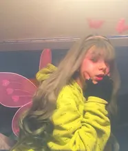 Peluca de cabello sintético para mujer, pelo negro y verde de 24 pulgadas con volante grande y flequillo, estilo africano y americano, fibra resistente al calor