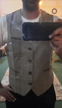 Mens Waistcoat Vests Suit Victorian-Steampunk Wedding Gentleman Groomman Gilet Wool Cosplay