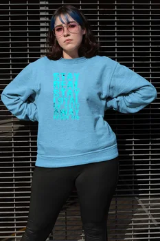 

Angemiel Wear Stay Real Stay Loyal Blue Women Sweatshirt