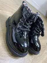 News zapatos, botas infantiles para talla para niños 21-37 botas Martin para niña cuero de PU impermeable invierno niños zapatos de nieve niñas botas