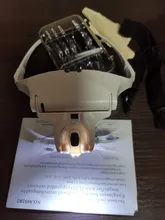 Headband Magnifier Glass-Lamp Led-Light 5-Lens loupe Adjustable for Read-Look