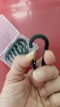 Booms Fishing CC1-ganchos de mosquetón pequeños de acero, accesorios de pesca multiherramienta para acampar al aire libre, 6 uds.