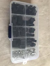Kits de conectores macho y hembra, 25 juegos en caja, 2p, 3p, 4p, 2,54mm, adaptador, SM2.54