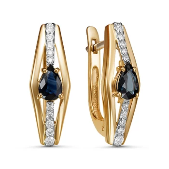 

02-3037/2 earrings (au 585)