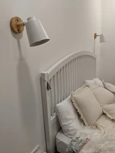 Wall-Lights Bedside Wooden Bedroom Nordic-Macaroon Modern Ce E27 for 6-Color Steering-Head