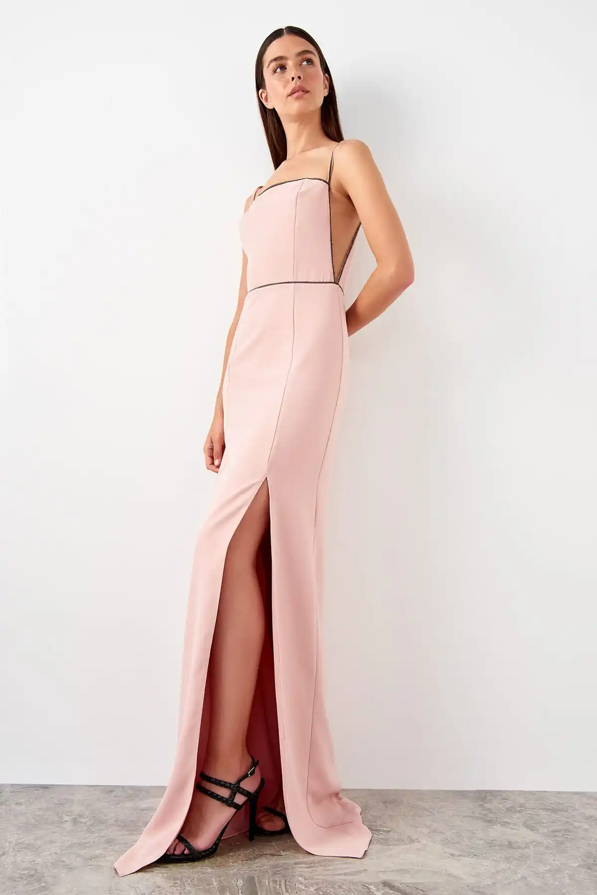 Trendyol аксессуар детальное вечернее платье TPRSS19AE0034