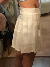 2021 las nuevas mujeres falda de moda Color sólido alta cintura elástica Mini Vestido corto para el verano y la primavera y2k kawaii юбка