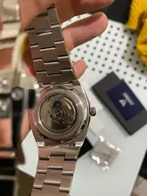 CADISEN 42MM relojes hombres mecánico automático NH35A reloj azul hombres 100M impermeable de la marca de lujo de negocios casuales reloj de pulsera