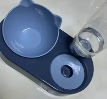 Food-Bowl Raised-Stand Pet-Cat-Bowl Water-Fountain Automatic-Feeder Drinking For Cats