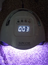 Sol X7MAX UV secador de uñas LED/180/120W esmalte de Gel lámpara de curado con Sensor de moviminento LCD Pantalla de secado rápido de Gel UV herramienta para manicura