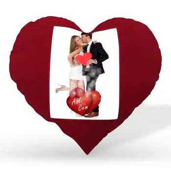 

Personalized Red Heart Pillow Case-002