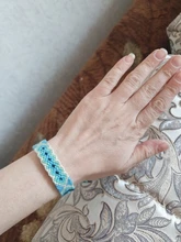 Pulsera Bohemia trenzada de tejido a mano para mujer