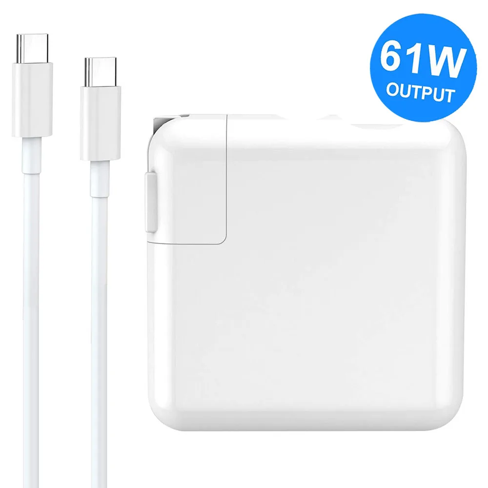 

61W USB C Mac Book Charger Power Adapter Type C PD Charger for MacBook Pro MacBook Air HP Spectre Dell XPS Matebook Laptop