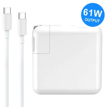 

61W USB C Mac Book Charger Power Adapter Type C PD Charger for MacBook Pro MacBook Air HP Spectre Dell XPS Matebook Laptop