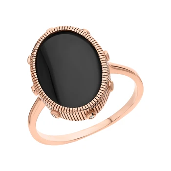 

Silver ring with ceramics and cubic zirconia sunlight sample 925
