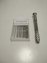 Juego de equipos de perforación manual de Metal, herramientas de molde de resina epoxi Uv con tornillo de taladro de 0,8mm-3,0mm, bricolaje, fabricación de joyas hechas a mano, 1 Juego