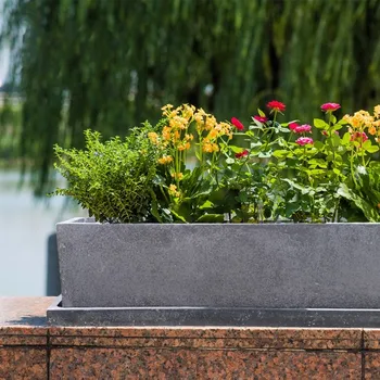 

Concrete Flower Pot (70*17*17 cm) balcony Series All color 1st Class Material to Resıstant Cracking and Breakage
