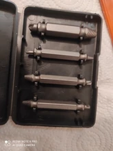 Screw-Extractor-Set Hand-Tool-Sets Remove-Stripped Screws Damaged 4pcs Easily Double-Ended