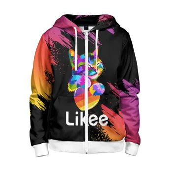 

Children's sweatshirt 3D with zipper likee (like video)