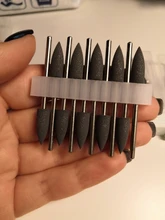 Brocas rotativas de silicona para manicura, accesorios de herramientas de pulido de cutículas, fresa eléctrica, 10 unidades