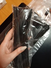 Auto-bloqueo 100 Uds negro 3X200 anillo de sujeción 3X60 Cable envuelve correa de nailon cremallera atar conjunto