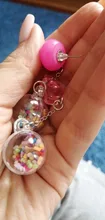 Stud-Earring Charms Gift Multicolours Fashion Jewelry Gummy Bear Candy Resin with Ball