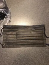 Mascarilla protectora desechable para adultos, máscara de 3 capas con filtro, no tejida, color negro, 10/50/200 Uds.