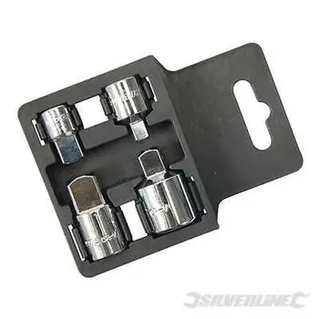 

Set Silverline converters socket wrench 4 pieces 1/4 3/8 1/2 steel