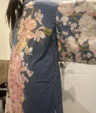 Ladies Blouses Robe Kimono Batwing-Sleeves Boho Floral-Print Vintage Women Happie Bohemian