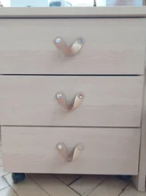 Tiradores de tocador de cuero para armario, asa suave de puerta, modernos, negros, para cocina y mobiliario