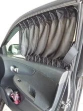 2 uds 50S anti-UV parasoles de ventana laterales coche cortina de ventana cortina Auto parabrisas trasero bloque de Sun para la mayoría de los coches SUV