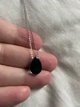 Humor de cambio de Color emoción sentimiento de Control de temperatura de la gota de agua colgante en forma de lágrima de acero inoxidable collares de cadena