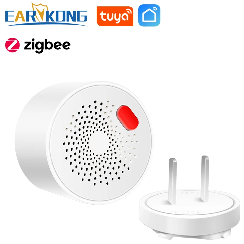 Zigbee Gas Leakage Detector Natural Gas Alarm Sensor For House Kitchen Security Support APP Notification And Alarm Reminder home security keypad Alarms & Sensors