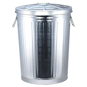 

Galvanized metal trash can 45L