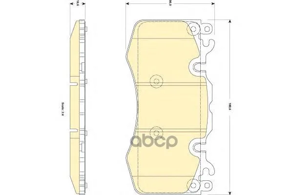 Колодки Тормозные Land Rover Discovery/Range Rover/Sport 3.0/5.0 09- Передние Girling 6118349 Girling арт. 6118349