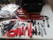 Caja de Herramientas para niños, Kit de herramientas de reparación de simulación de ingeniería, taladro eléctrico, destornillador, caja de juguete