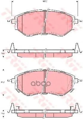 Колодки Тормозные Subaru Legacy/Outback/Tribeca 2.0-3.6 03- Передние Trw/Lucas Gdb3372 TRW/Lucas арт. GDB3372