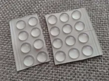 Tope de puerta de goma de silicona para cocina, 5MM de grosor, 11x5MM, amortiguador de parada autoadhesivo para gabinete, almohadilla amortiguadora, Hardware para muebles